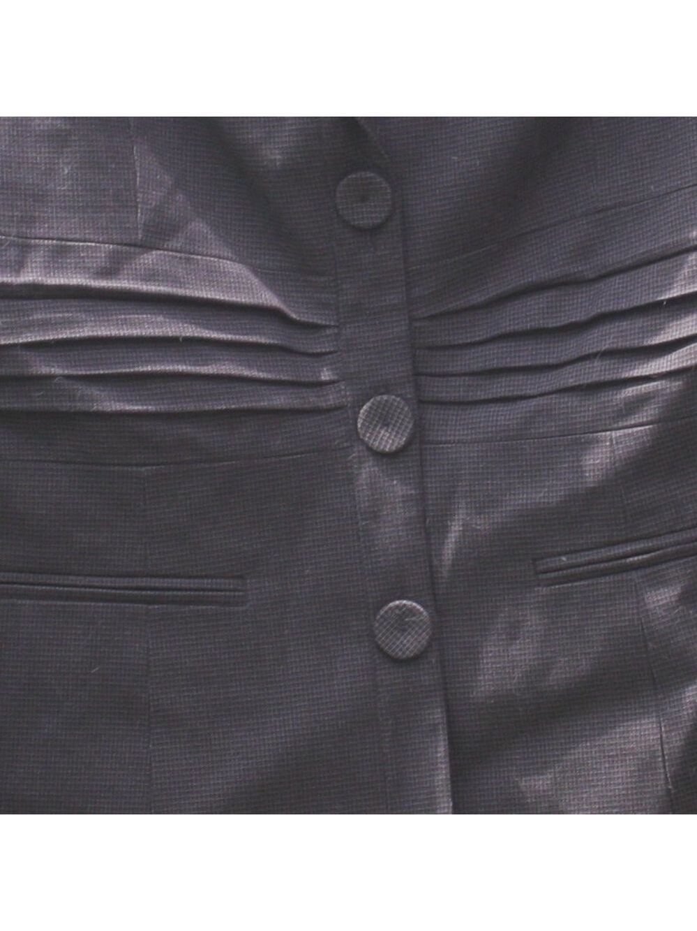 Ricki's Brown Checkered Stripe Blazer Size 10 - Picture 4 of 6